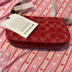 Coach Signature Red denim Nolita